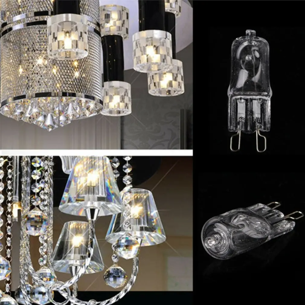 

G9 120V40W Home Pendant Table Lamp Pin Halogen Bulb Crystal Pin Bulb Explosion-proof Warm Durable Light