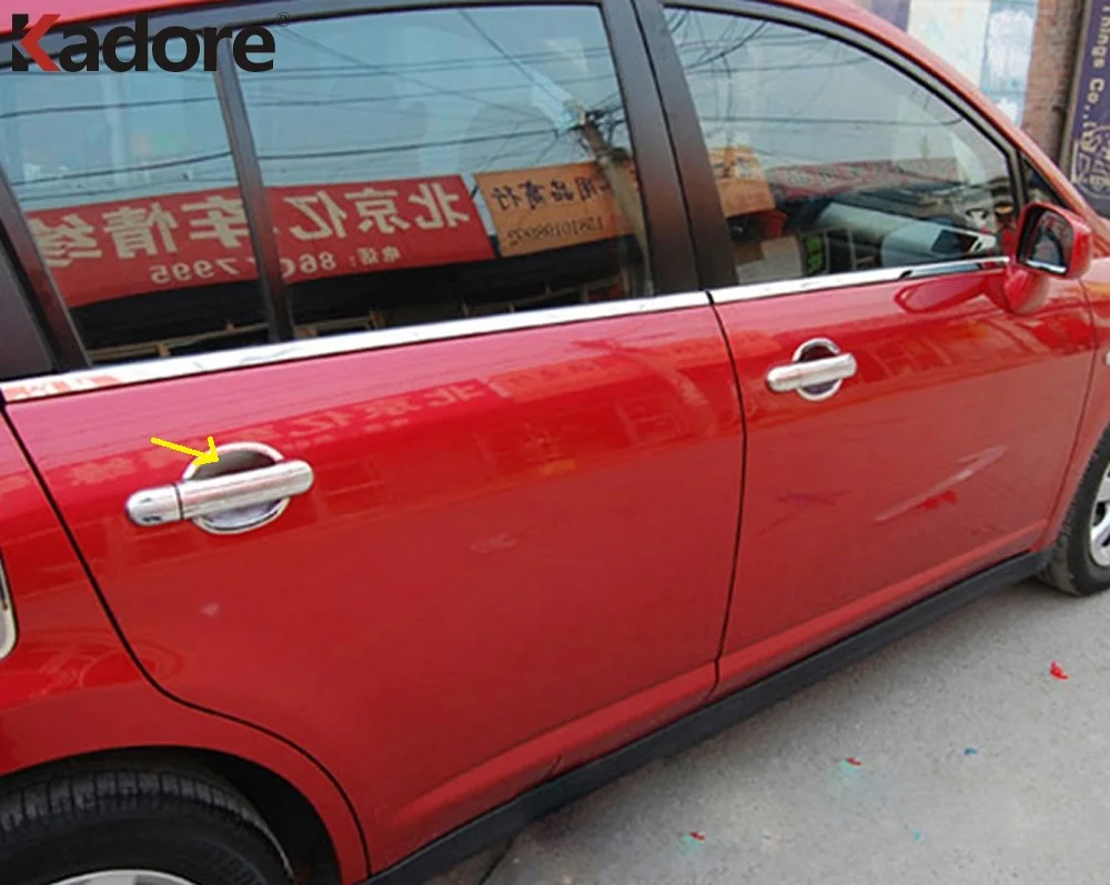 Для Hyundai Solaris 2010 2011 2012 ABS боковая дверная ручка чаша крышка отделка вставка