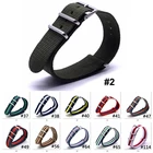 Нейлоновый ремешок Nato 16 мм 18 мм 20 мм 22 мм 24 мм мужской и женский тканый нейлоновый ремешок сменный ремешок Dw ремешок на запястье