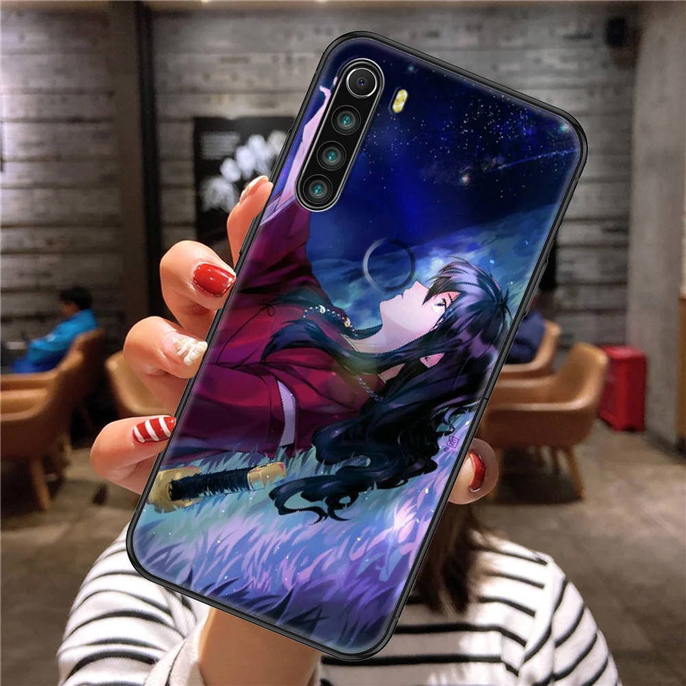 Чехол для телефона аниме Inuyasha Xiaomi Redmi Note 7 7A 8 8T 9 9A 9S 10 K30 Pro Ультрачерный трендовый