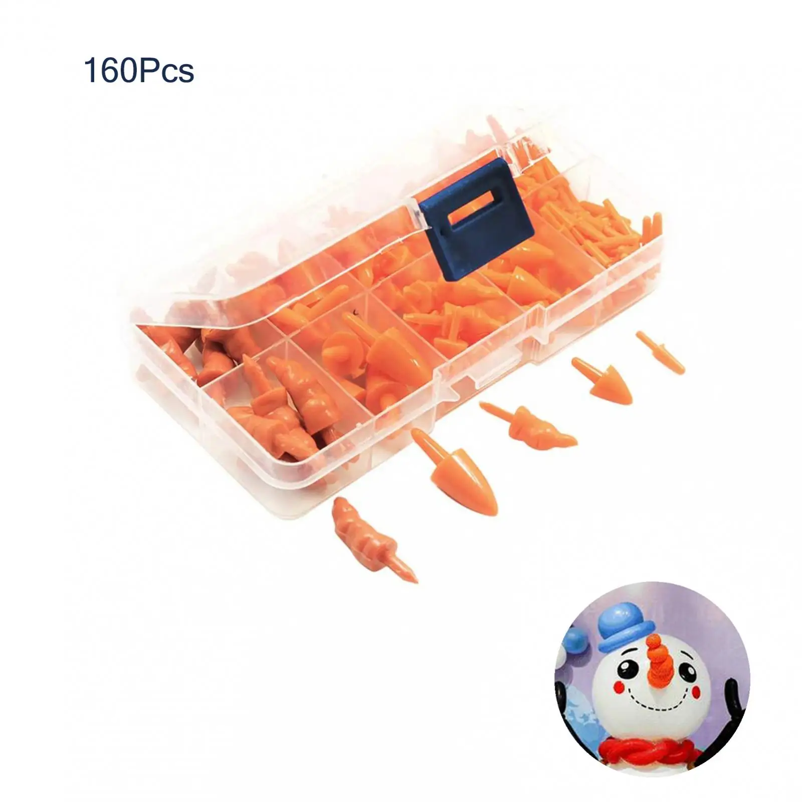 

160x Plastic Safety Noses Plush Animal Stuffed Toys Making Accessories