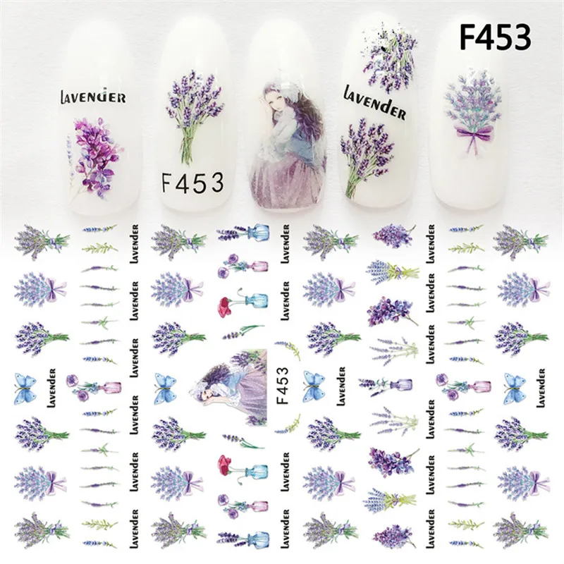7 листов 3D дизайн наклейки для ногтей текстура змеи Кобра Стиль кожи Единорог s