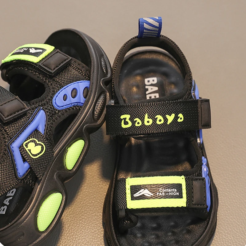 babaya children's beach shoes boys sandals 2021 summer new children's non-slip Velcro Footwear soort sandals fashion zapatos enlarge