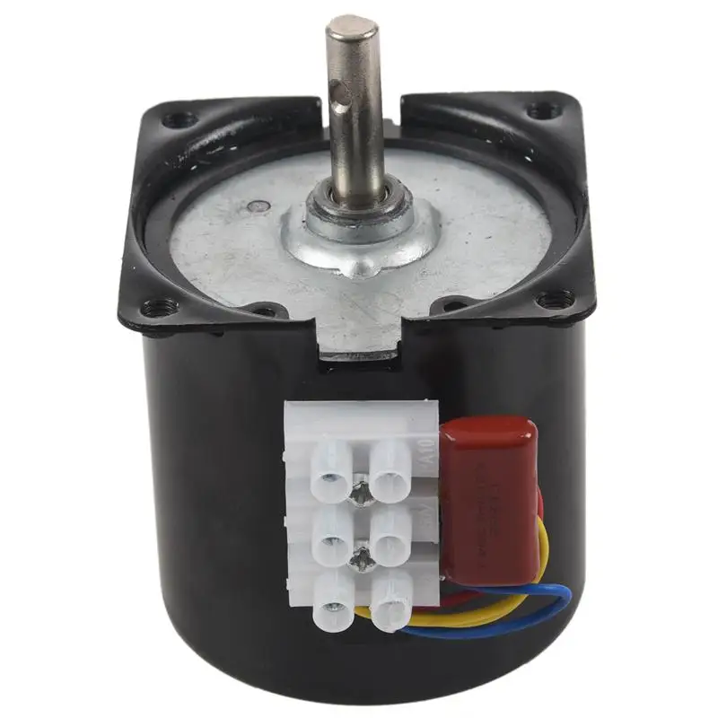 Синхронизированный мотор коробки передач диаметр стержня 7 мм AC 220V 2 5 RPM |