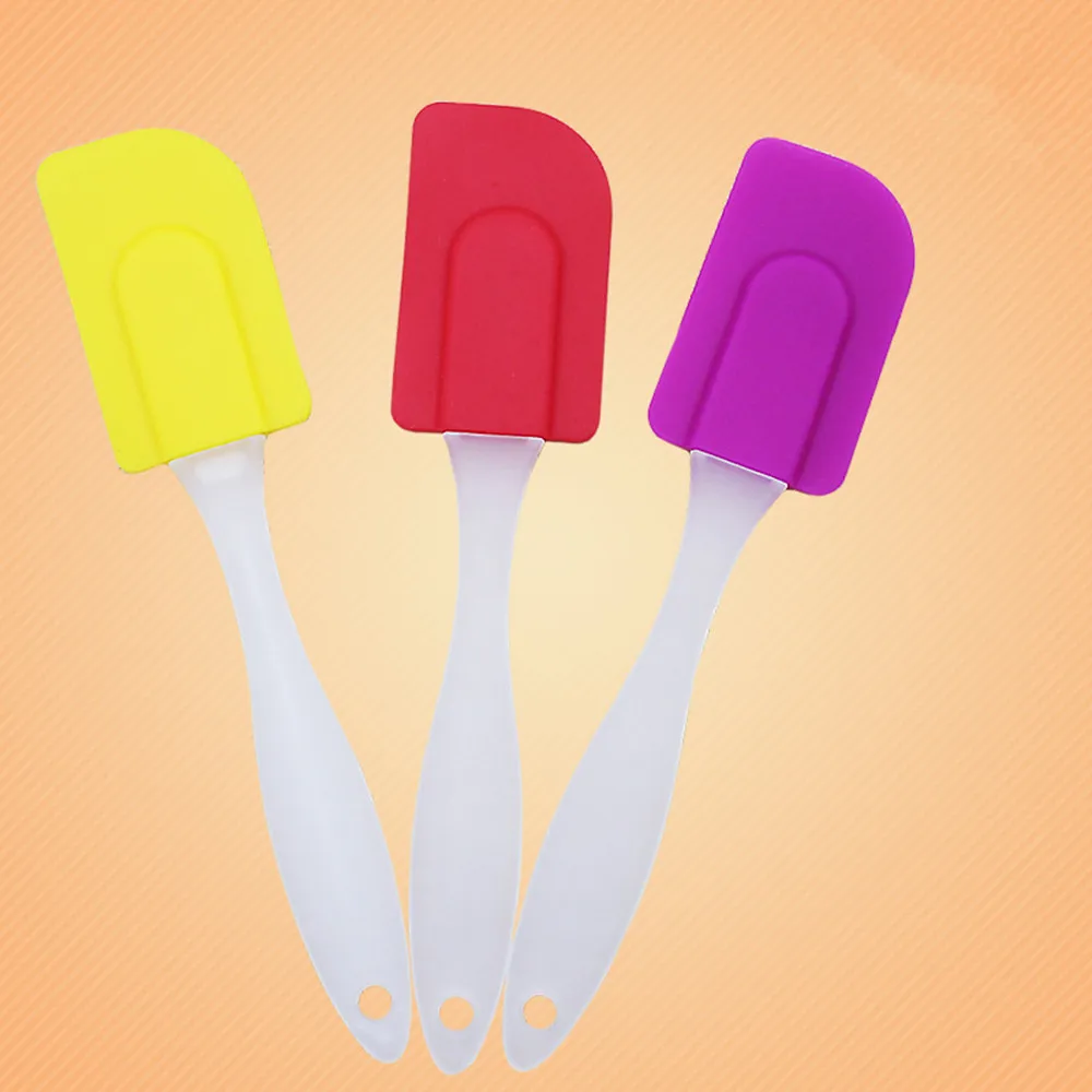 Термостойкий гибкий силиконовый шпатель лопатка для торта скребок готовки кухни