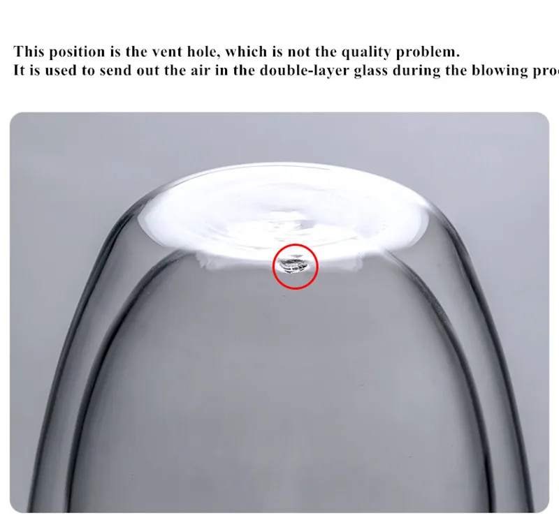 6 шт. двухслойная стеклянная Изолированная кружка для молока кофе термостойкая