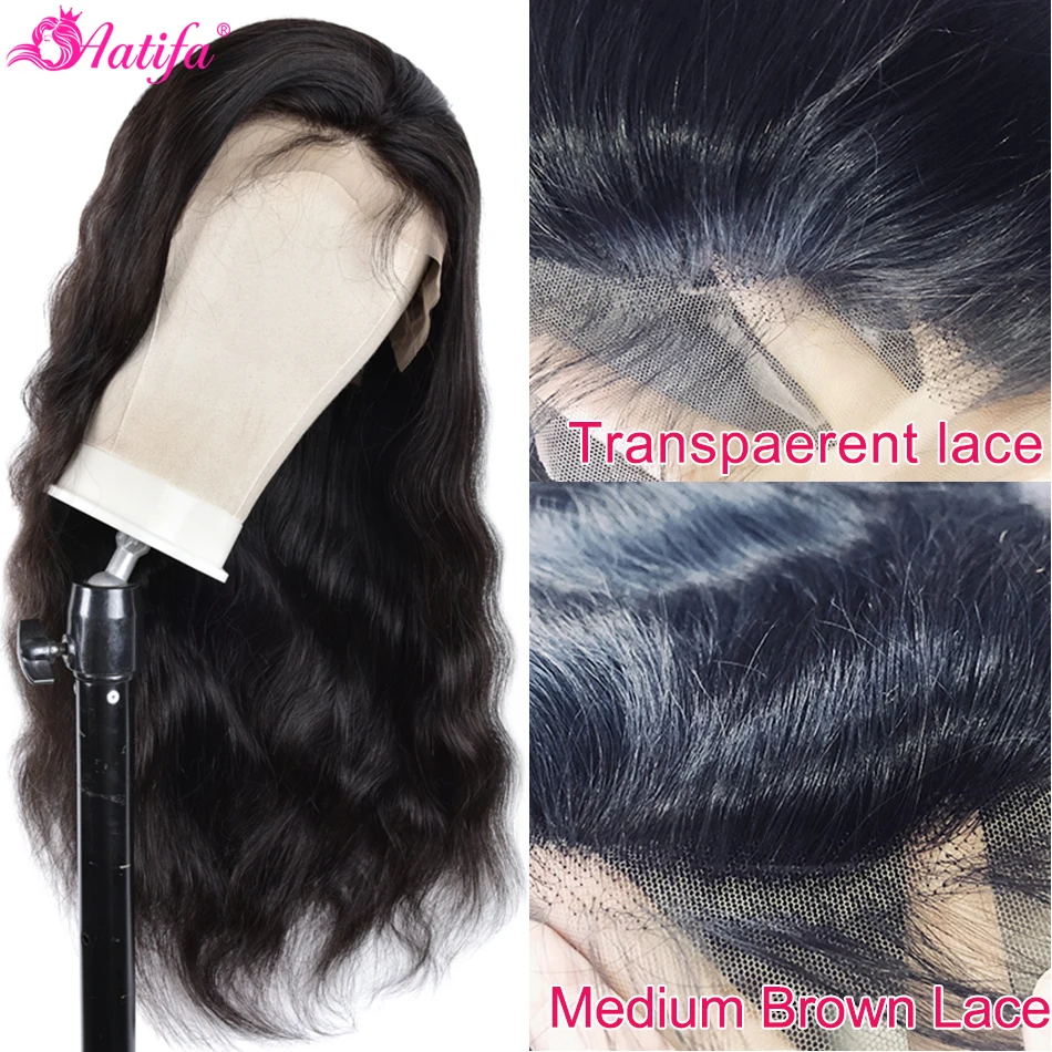 Объемный волнистый кружевной передний парик 360 прозрачный 13х4 перуанские 100%