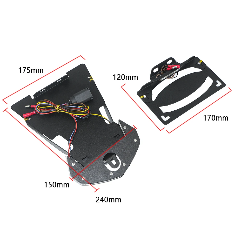 Держатель номерного знака мотоцикла задний светодиодный сигнал поворота