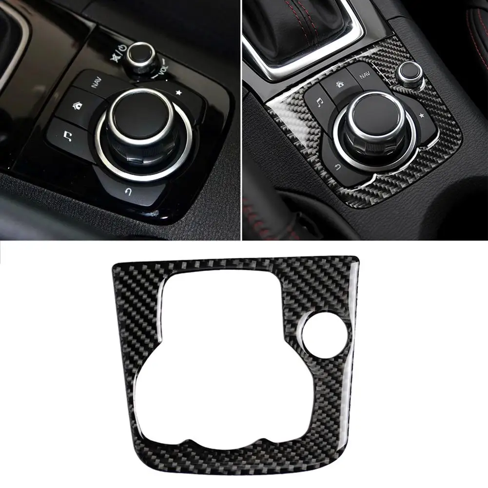 Украшение автомобиля углеродного волокна мульти медиа коробка передач наклейка