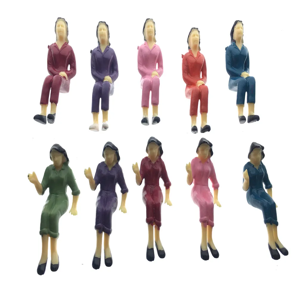 1/25 сидящие архитектурные люди макет здания модель пейзаж поезд масштаб