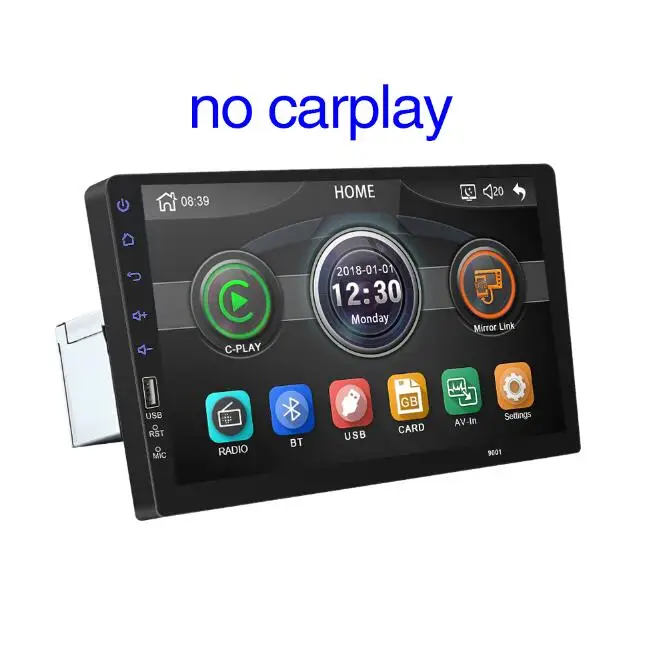 9008 MP5 1 din Carplay 9 дюймов новое Зеркало Ссылка автомобильное радио Bluetooth USB камера заднего вида MP5 плеер авторадио без android - Цвет: 9008 MP5