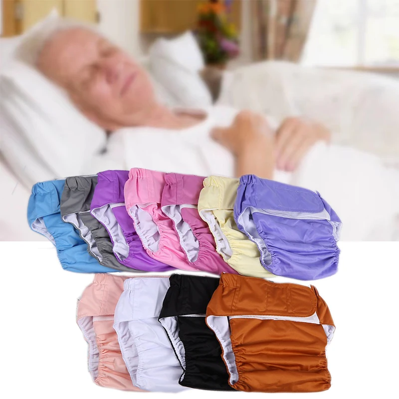 

Diapers Panties for Adults Incontinence Man Adjustable Washable Reusable Panties for Adults Leakproof Elderly Care For Disabled