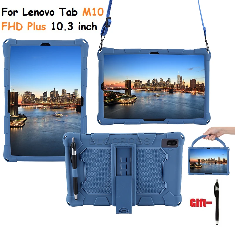 

For Tablet Lenovo Tab M10 Plus TB-X606F/X606X Case Kids Hand-Held Shockproof Silicone Cover for lenovo tab M10 FHD PlusTB-x606f