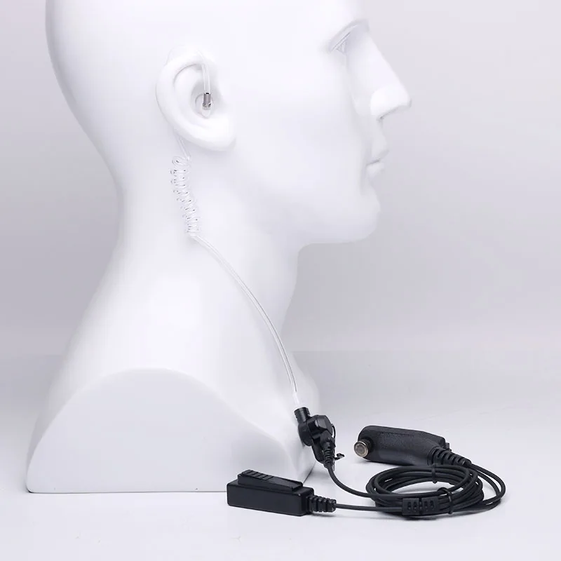 2021 Police Air Tube Earpiece Microphone PTT Headset For Motorola Two Way Radio Walkie Talkie DP4400 DP4401 DP4600 DP4800 DP4801