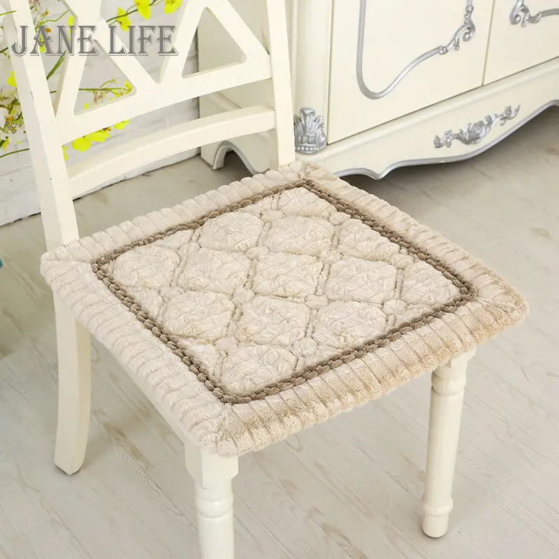 

Chair Cushion Soft Home Seat Pad Fall Winter Keep Warm Cussion Non-Slip Square Chair Cushion Wool cloth with soft nap Seat Pad