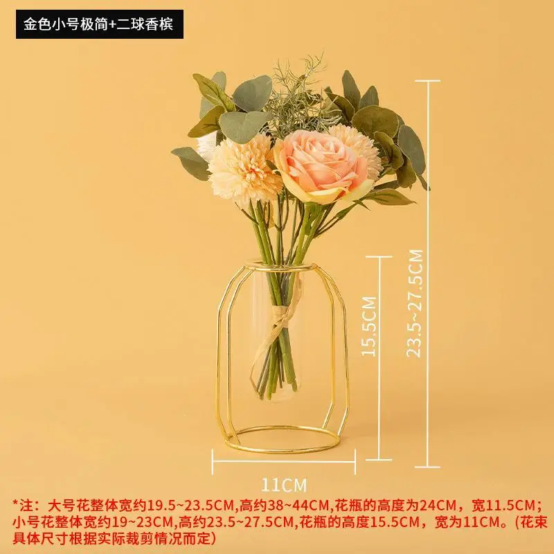 

Northern Europe decorates household iron art vase false flower emulation flower art adornment table decoration bouquet