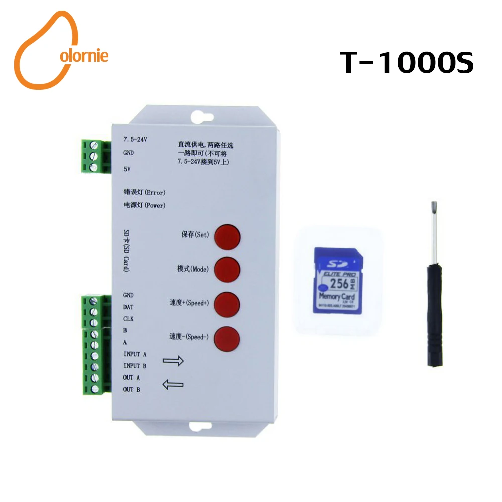 Контроллер светодиодной ленты T1000S RGB 2048 пикселей светодиодный контроллер