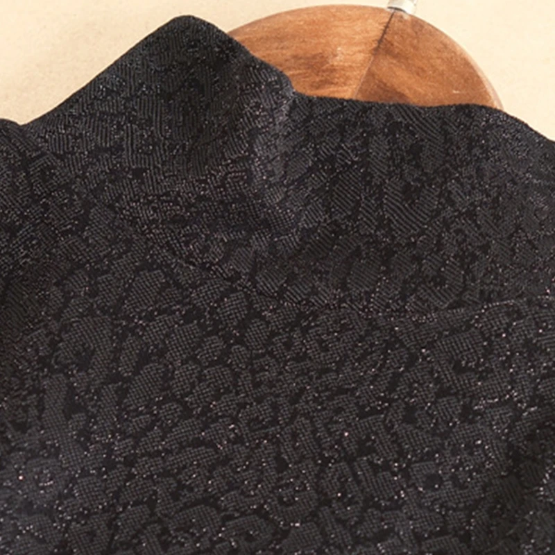 

Women Autumn Turtleneck Detachable Half Shirt Crop Top Vintage Leopard Print Fal XX9D