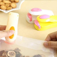 colorful portable handheld household electronic mini heat sealing machine plastic heat clip sealer tools food snacks bag packing