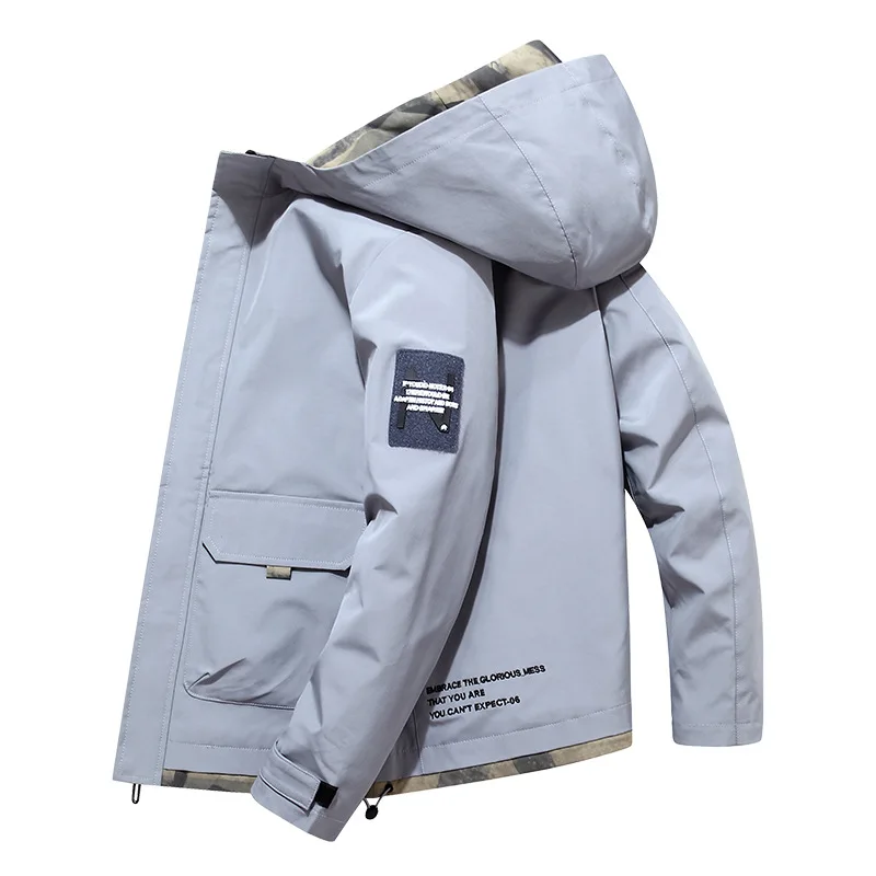 Однотонная куртка-бомбер мужские повседневные приталенные Бейсбольные куртки