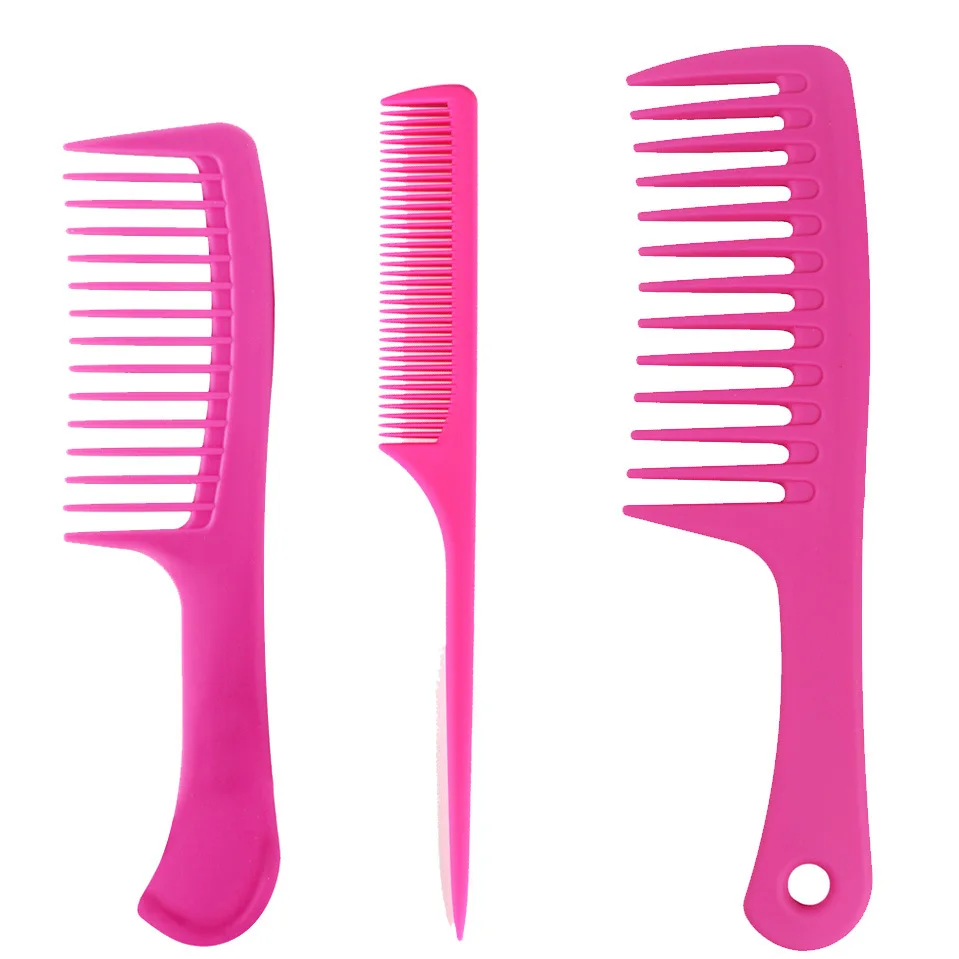 Расческа для волос 3 шт./компл. расческа розового фиолетового синего цвета сделай