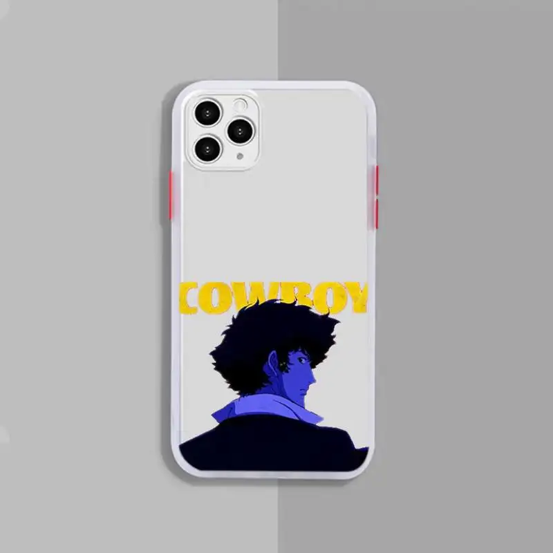 

Space Cowboy Bebop Phone Case White Transparent Matte For IPhone 7 8 11 12 S Mini Pro X XS XR MAX Plus Cover Shell
