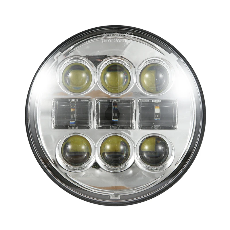 Хромированные/черные 5 75 дюймосветодиодный светодиодные фары 3/4 светодиодный