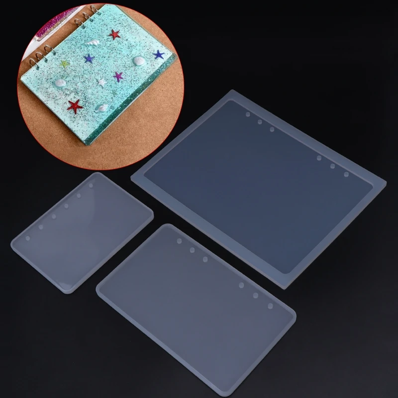 

Silicone Mold DIY Crafts Notebook Shaped A5A6A7 Mirror Jewelry Making Book Resin