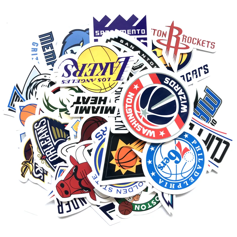 

30pcs basketball football Team Stickers Waterproof Graffiti Skateboard Sticker For Laptop Notebook Computer Car DIY