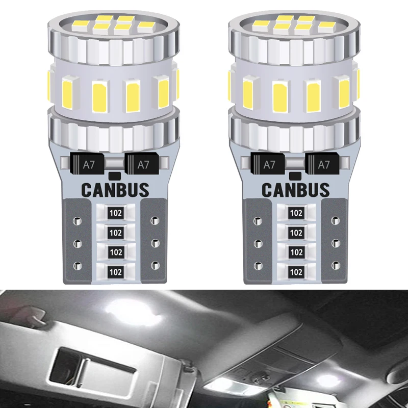 Светодиодный светильник T10 W5W Canbus 2 шт. 12 В для Audi BMW VW Mercedes салона автомобиля