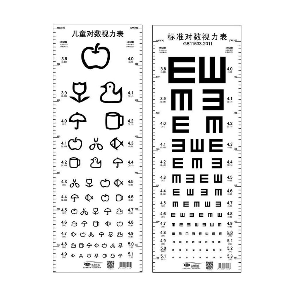 Waterproof Snellen Eye Chart Standard Visual Acuity Chart with Height Measure Ruler for Adults Kids Eye Vision Exam Waterproof Snellen Eye Chart Standard Visual Acuity Chart with Height Measure Ruler for Adults Kids Eye Vision Exam