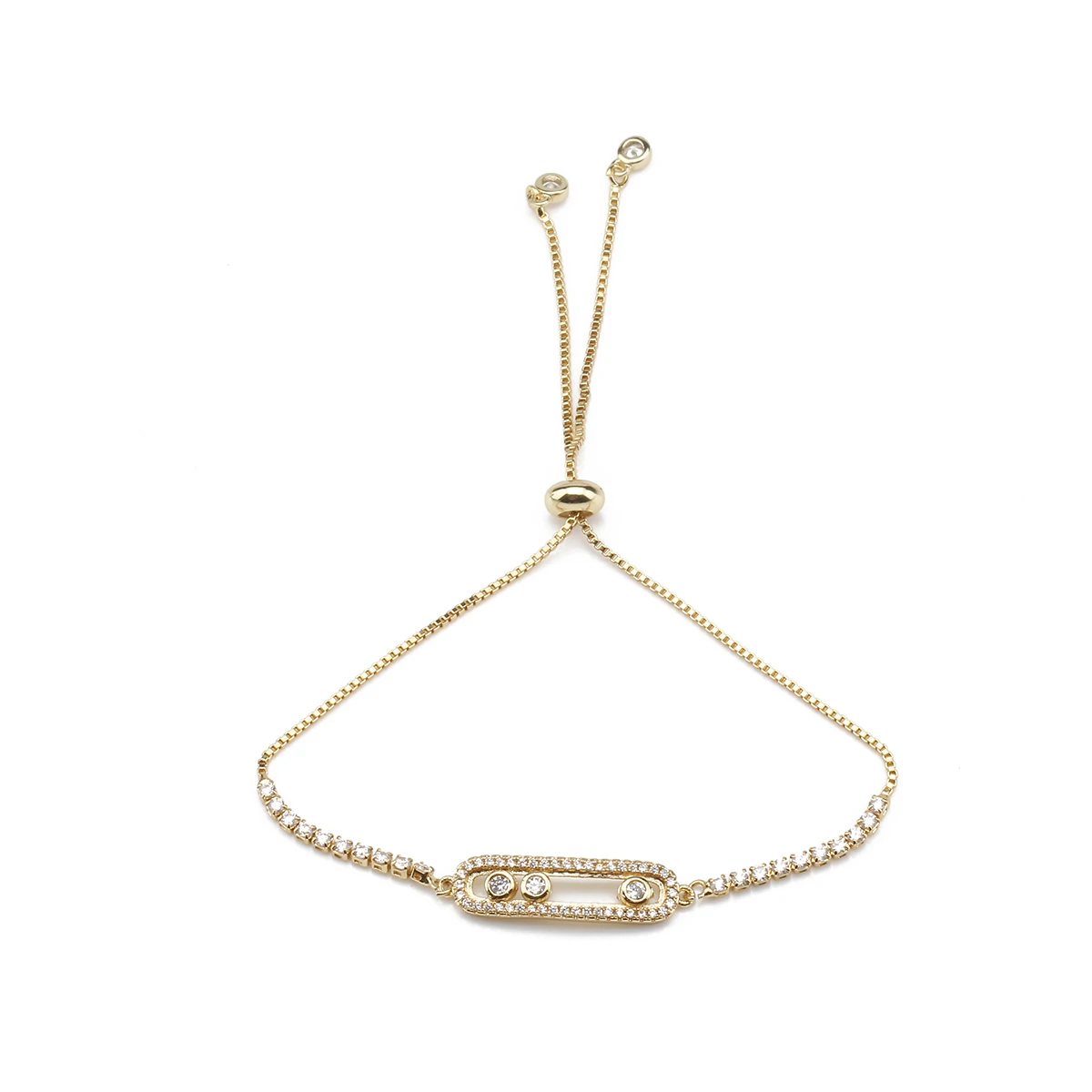 Браслет с кубическим цирконием для мужчин и женщин 5 мм из меди латуни | Украшения