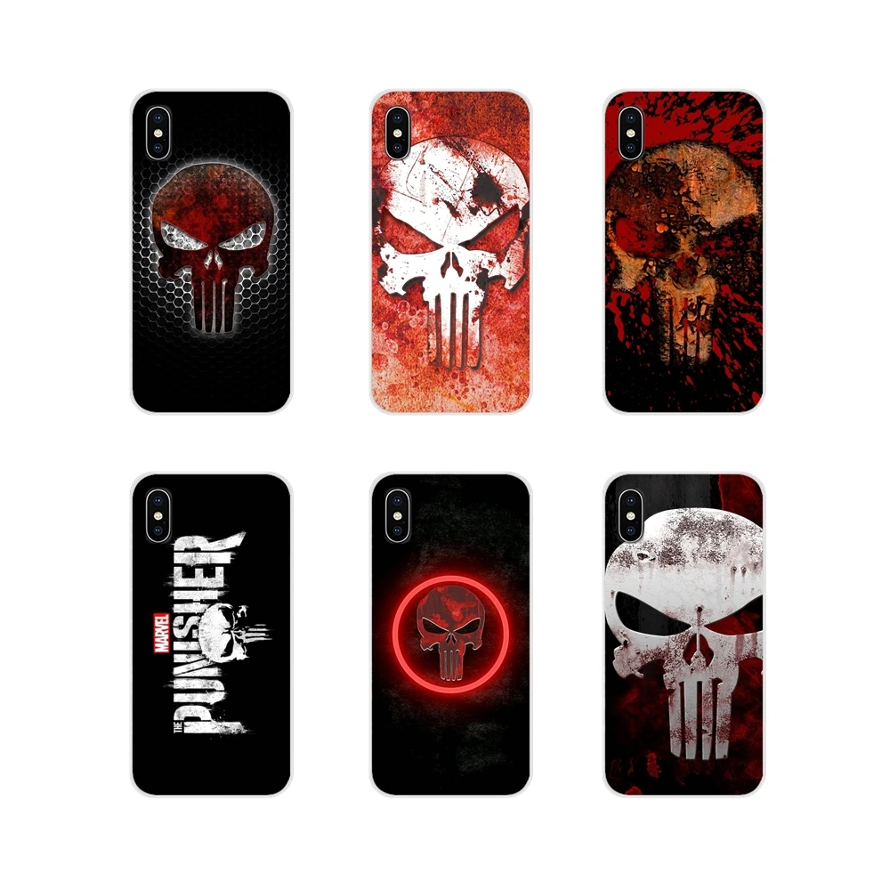 For Samsung Galaxy S3 S4 S5 Mini S6 S7 Edge S8 S9 S10 Lite Plus Note 4 5 8 9 The Punisher Accessories Phone Shell Covers | Мобильные