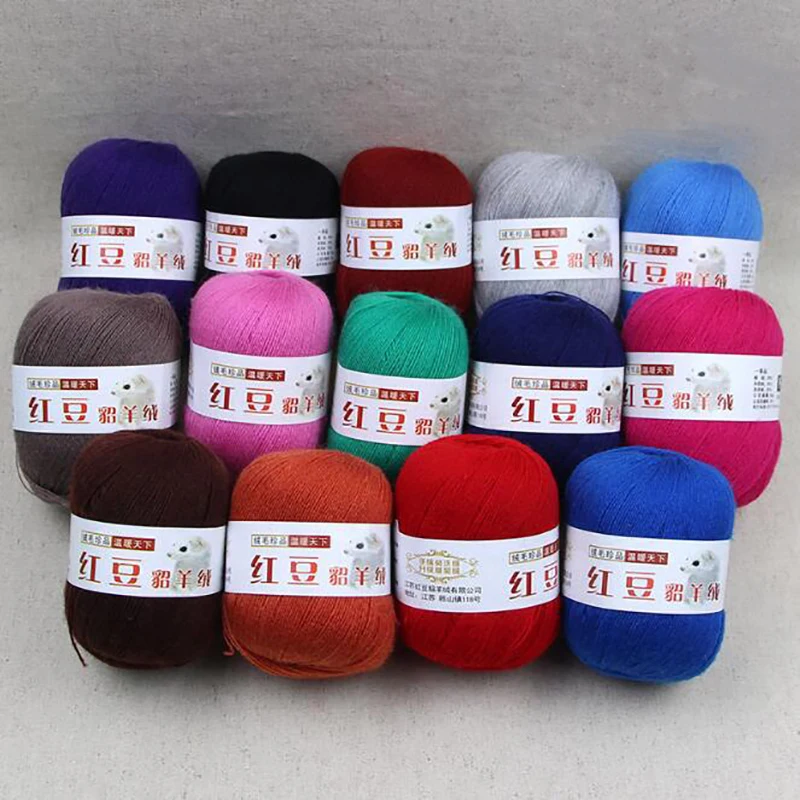 Норковая кашемировая пряжа ручной вязки из шерсти Альпака для вязания крючком