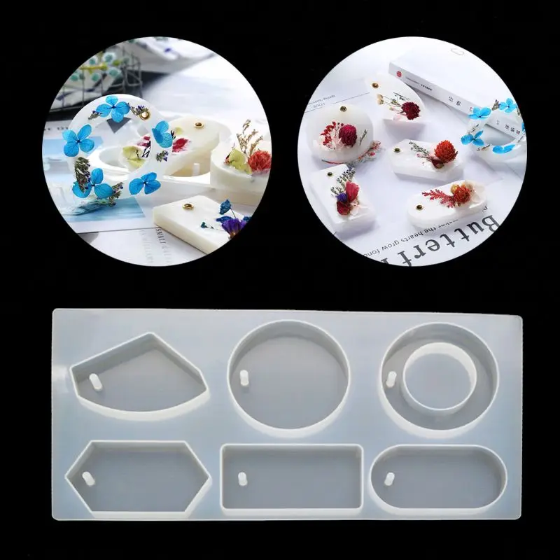 6 полостей кабошон драгоценный камень ювелирные изделия силиконовая форма с