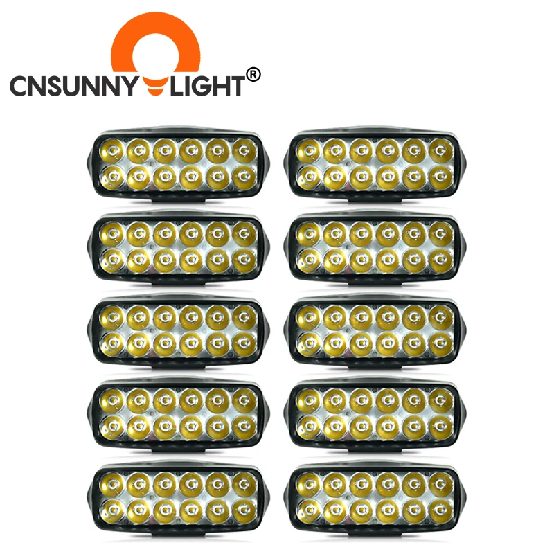 Точечный светодиодный светильник CNSUNNY 10 шт. 15 Вт для Toyota SUV 4WD противотуманный