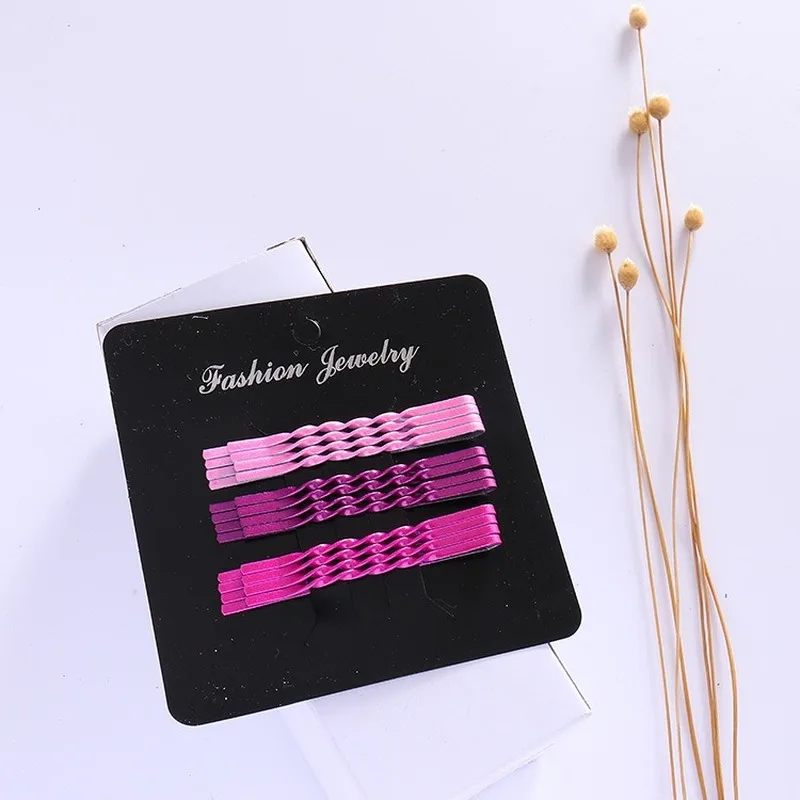 24 шт/карты Модные цветные пряди для девушка шпилька женщин невесты Свадебные DIY