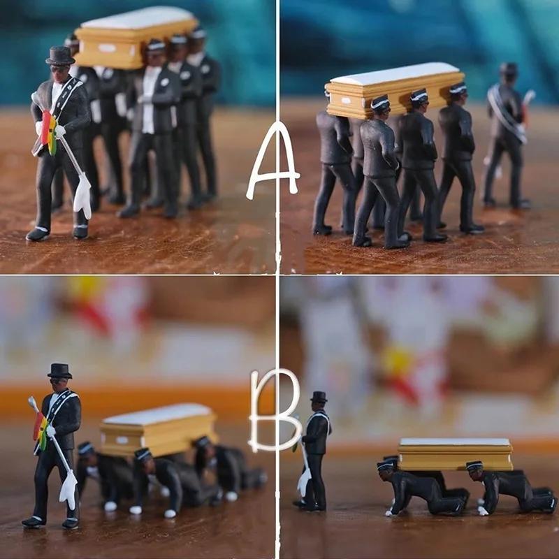 Гана Косплэй гроб танцующие фигурки фигурку на похороны команда Дисплей