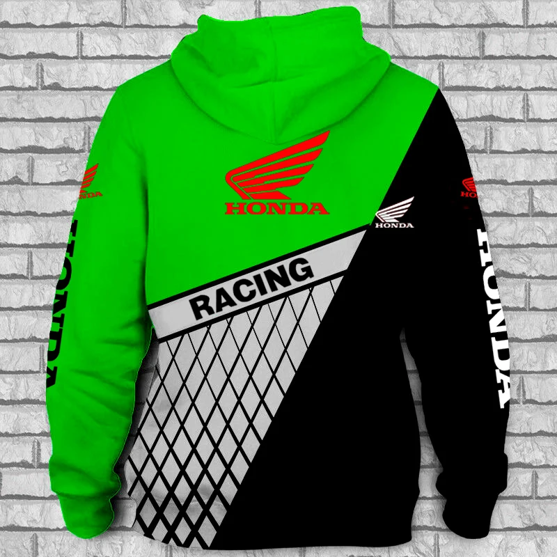 

2021 new Fashion Motorcycle Racing 3d Print Zip Hoodie Sweatshirt Harajuku Men Casual Sportswear Green Hoodies