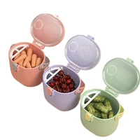 portable baby food storage box essential cereal cartoon infant milk powder box toddle snacks container for storing food