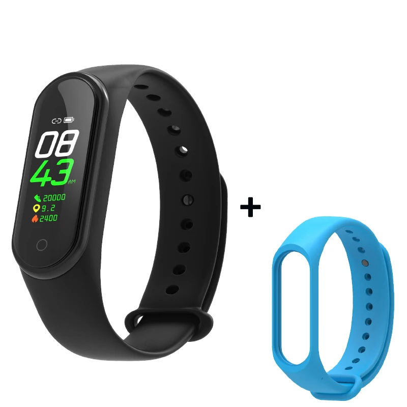 As shown3 Smart Fitness Bracelet M4 Tracker Waterproof Pedometer Blood Pressure Watch Support Multi-Languauge Wristband For Men Women Kids - Цвет: As shown3