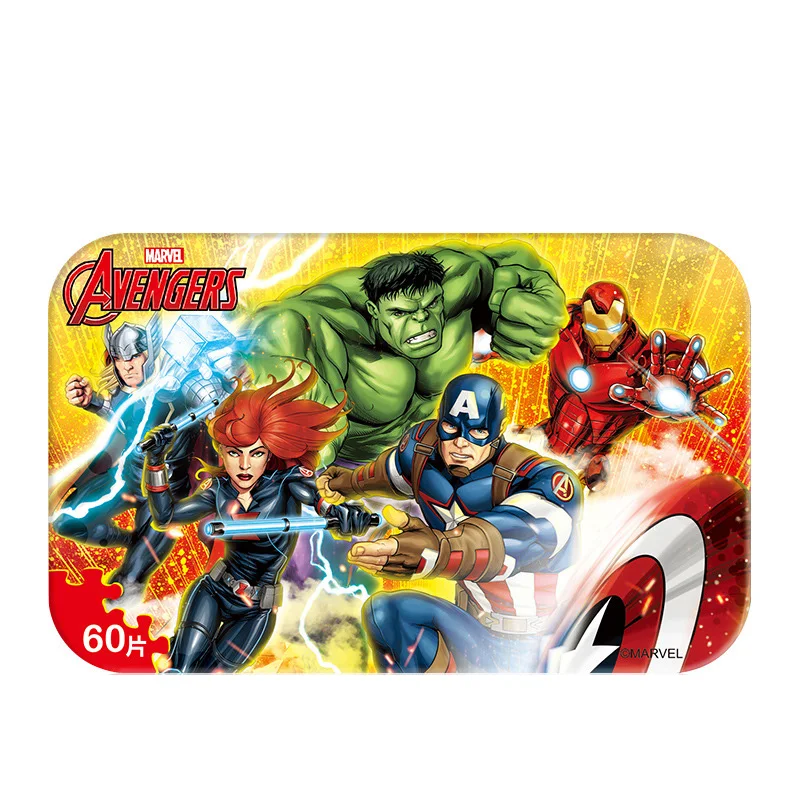 Marvel Avengers Spiderman Cars Disney Pixar 2 3 Puzzle Toy детские деревянные пазлы игрушки для детей
