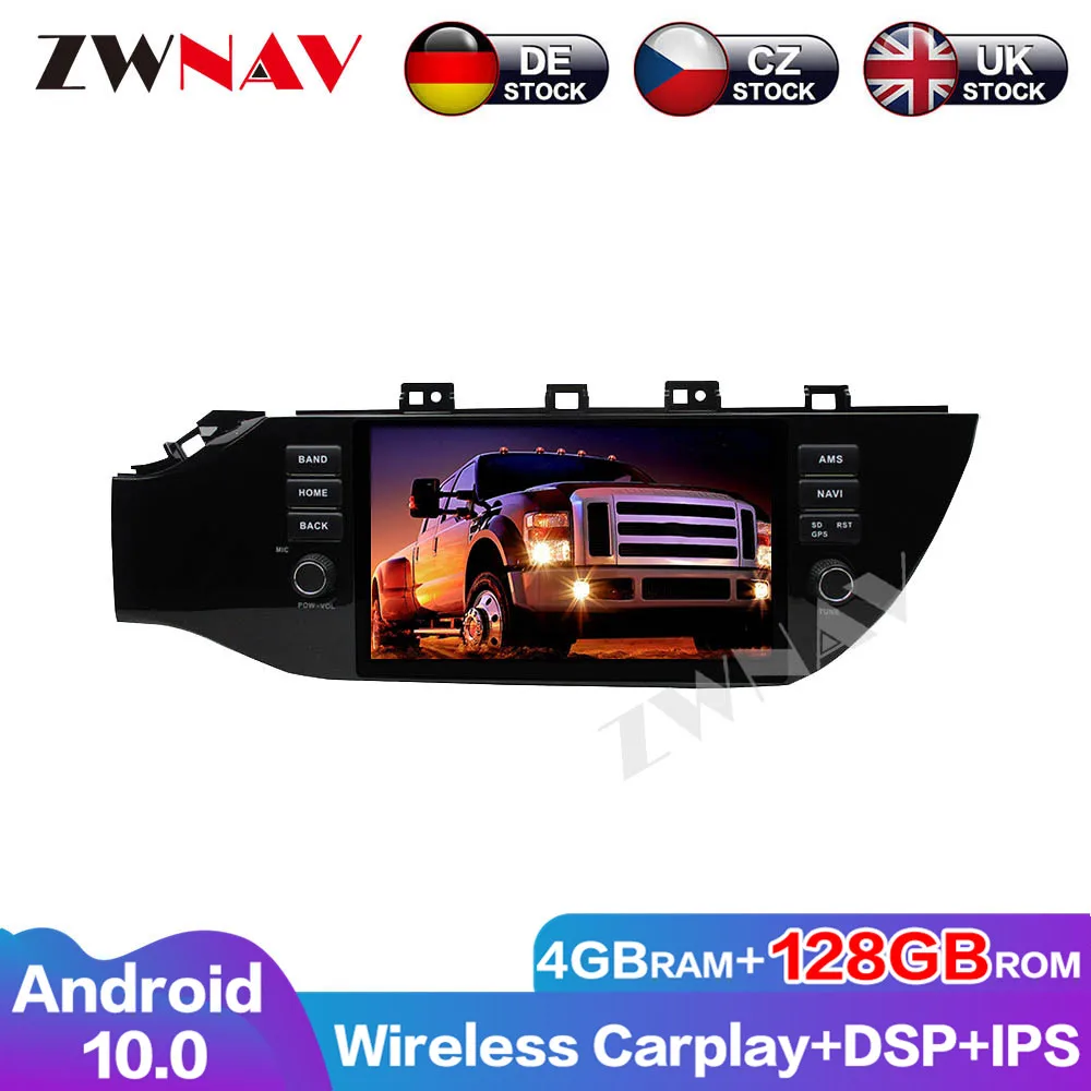 

128G Carplay Android 10 screen Car DSP IPS DVD Player For Kia K2 Rio GPS Auto Radio Audio Stereo Multimedia Head unit