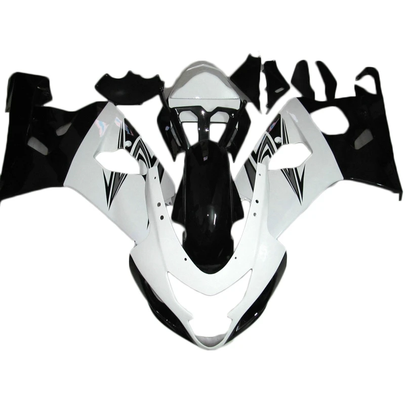 

Высококачественные комплекты обтекателей под давлением для Suzuki GSXR600 04 05 черно-белый обтекатель для мотоцикла GSXR750 2004 2005 ZE36