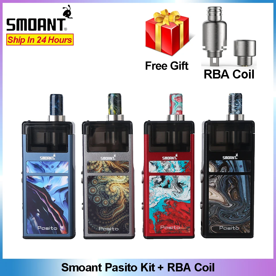 Оригинальный вейп-набор Smoant Pasito pod 1100 мАч с катушкой MTL DTL RBA 3 мл картридж VS Lostvape Orion