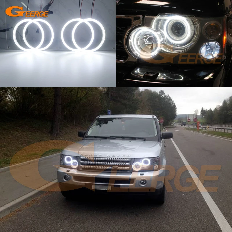 

Ultra bright SMD LED Angel Eyes halo rings Day Light For Land Rover Range Rover Vogue L322 Sport HSE L320 Xenon Headlight
