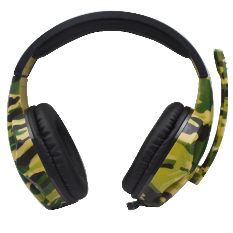 Computer Gaming Headset Camouflage PS4 PC box One headphone wired stereo Headbuds with Mic For iphone Android tablets | Электроника