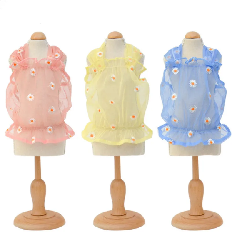 

Summer Dog Skirt Cute Flowers Cat Pet Dog Clothes Dress Chihuahua Yorkshire Pomeranian Bichon Poodle Schnauzer Clothing Costumes