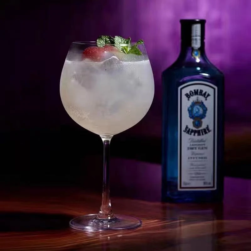 

2pcs/Gin and Tonic Cocktail Glass Lead-free Crystal Goblet Wine Goblet Tummy Cocktail Glass