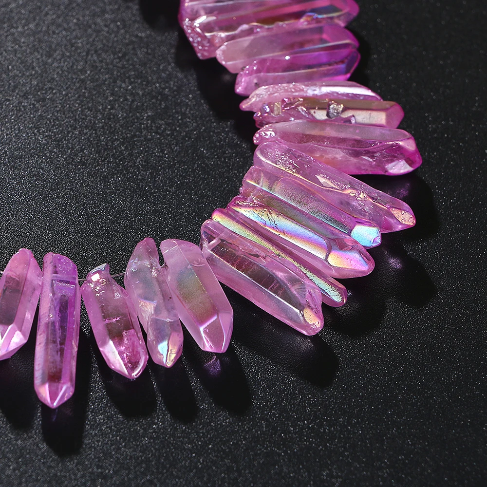 Mankuu Темный Фиолетовый Кристалл срез подвеска нерегулярные с украшением в виде